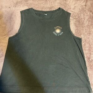 Black Sleeveless Tank Top